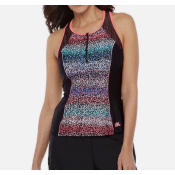 Women's Zeroxposur Tankini Swim Top Medium - Picture 1 of 6